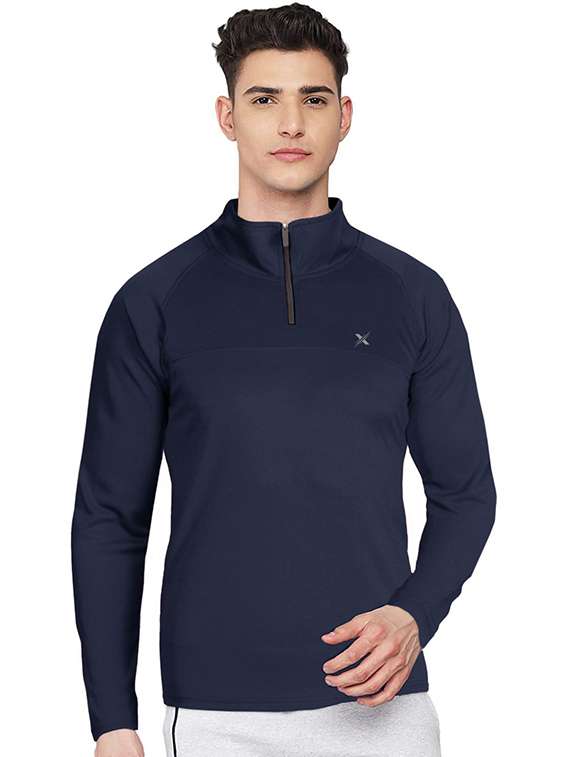 men solid long sleeve regular fit t-shirt