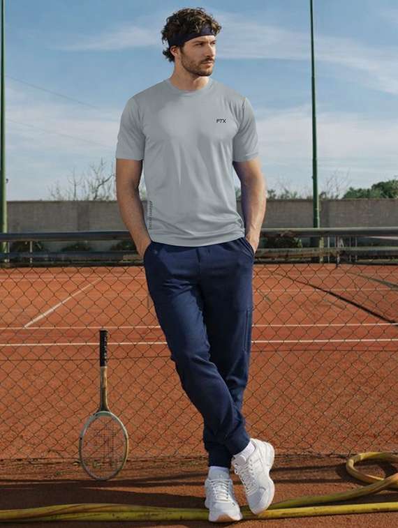 men pack of 2 solid short sleeve t-shirt - 22355107 -  Standard Image - 3