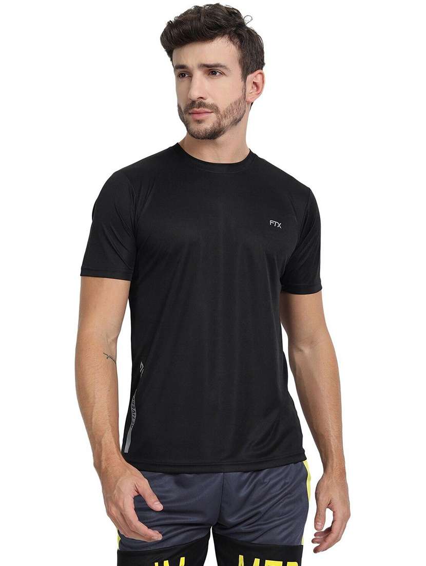 men pack of 4 solid short sleeve sports t-shirt - 22355287 -  Standard Image - 3