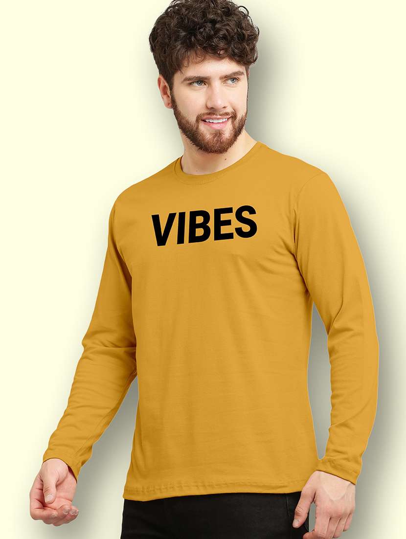 men typographic round neck t-shirt