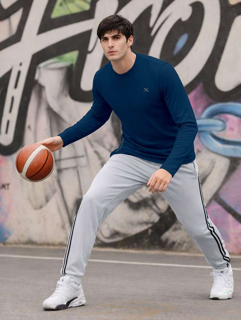 men pack of 3 solid long sleeve sports t-shirt - 22355483 -  Standard Image - 3