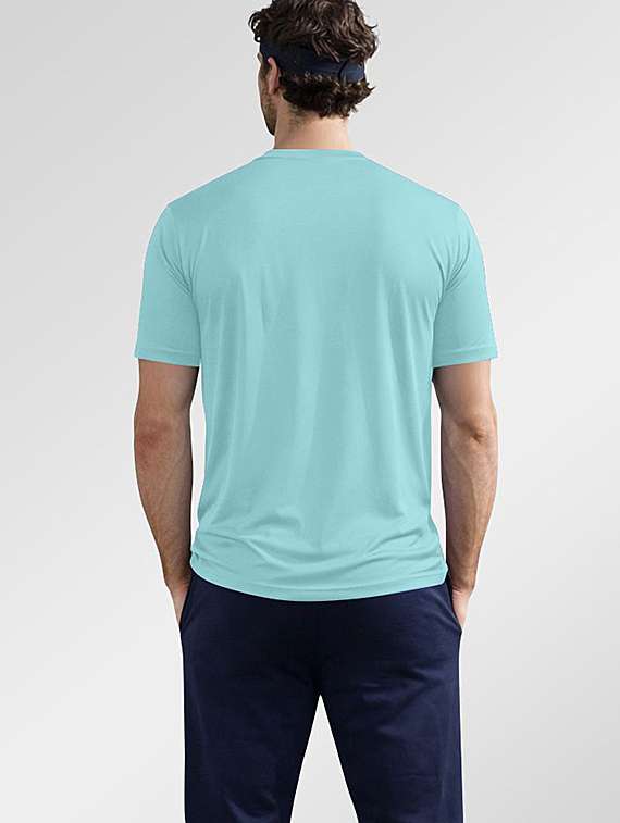 men solid round neck regular fit t-shirt - 22355529 -  Standard Image - 3