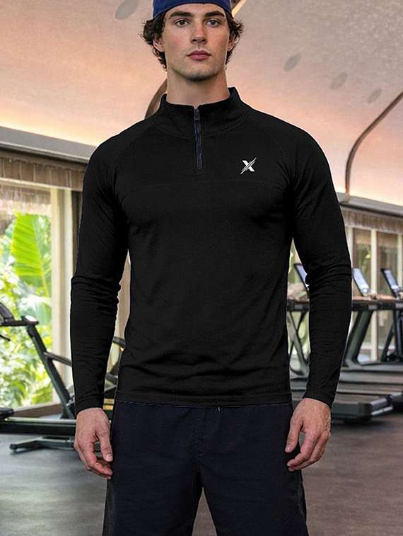men pack of 2 solid long sleeve sports t-shirt - 22355699 -  Standard Image - 5