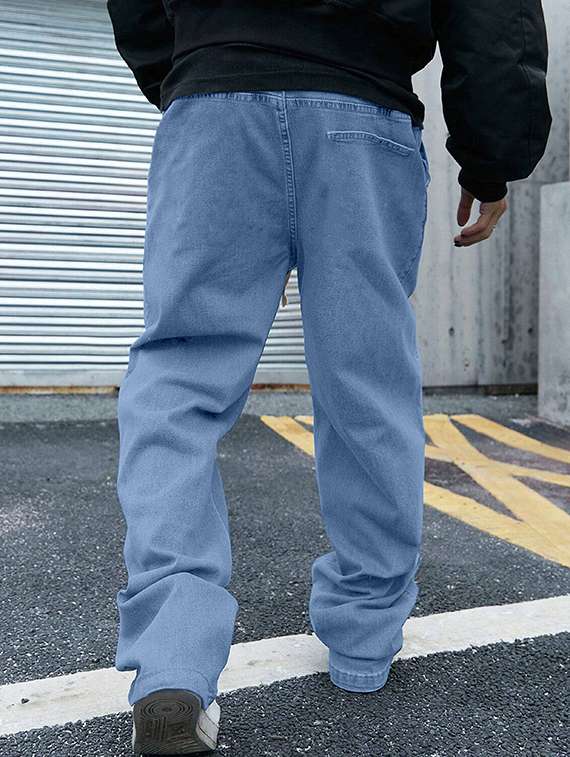 men solid mid rise jeans - 22355756 -  Standard Image - 3