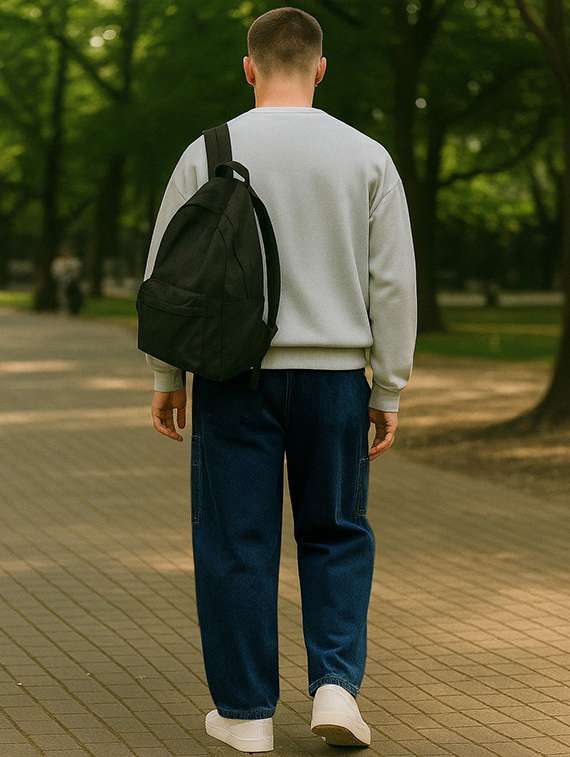 men solid mid rise cargo - 22355770 -  Standard Image - 3