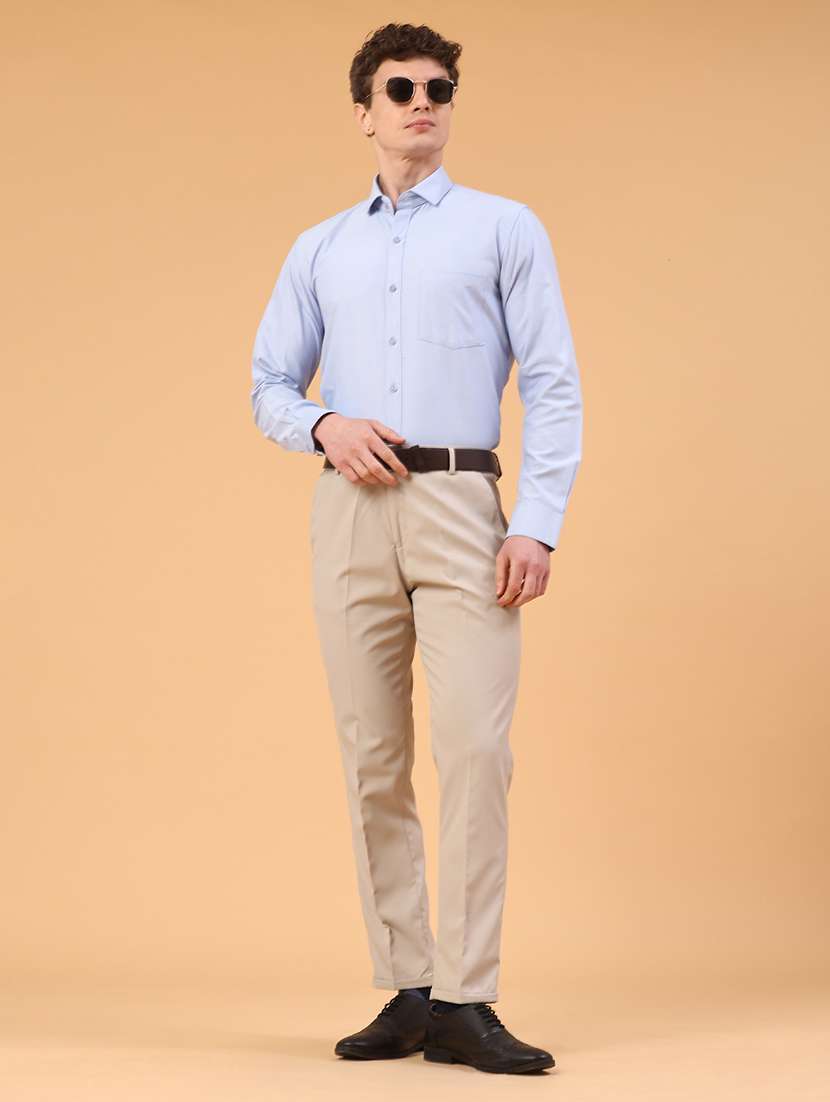 men solid long sleeve slim fit formal shirt - 22355886 -  Standard Image - 5