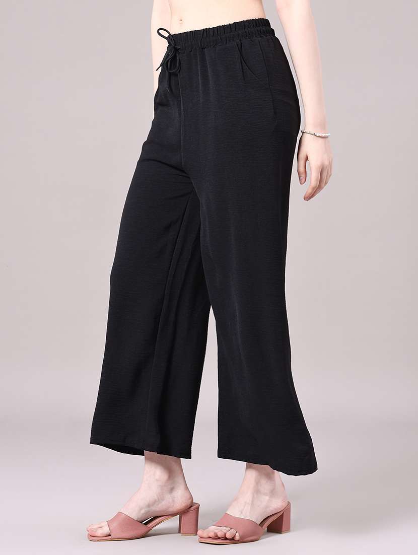 black cotton trousers - 22355941 -  Standard Image - 3
