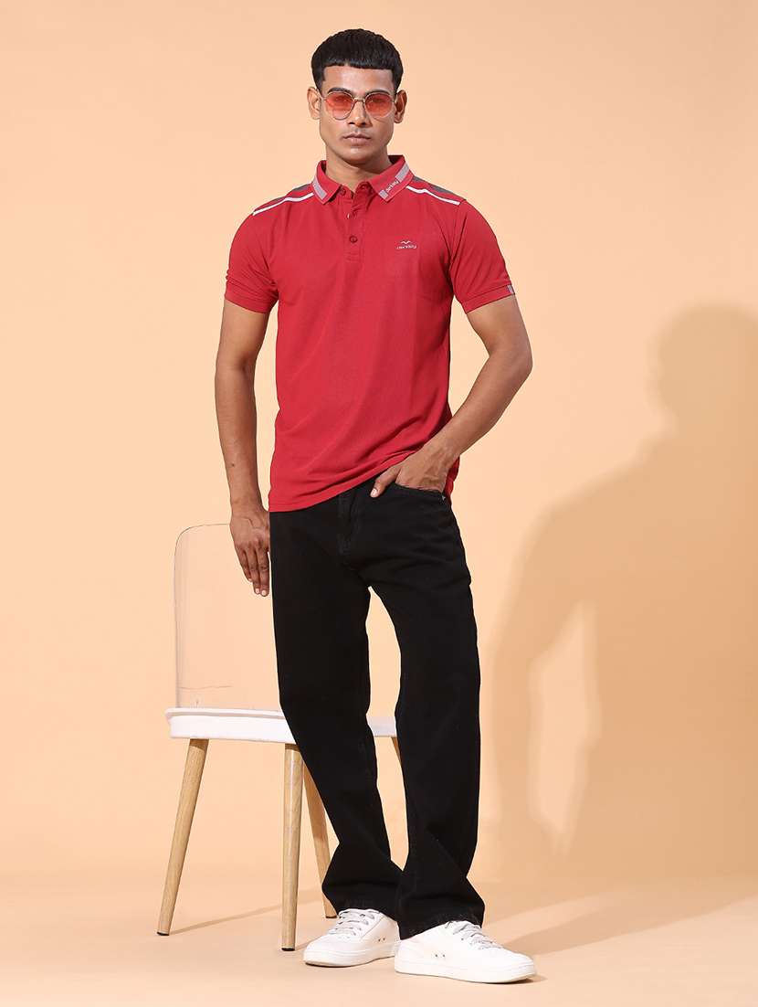 men solid short sleeve slim fit polo t-shirt - 22356204 -  Standard Image - 3