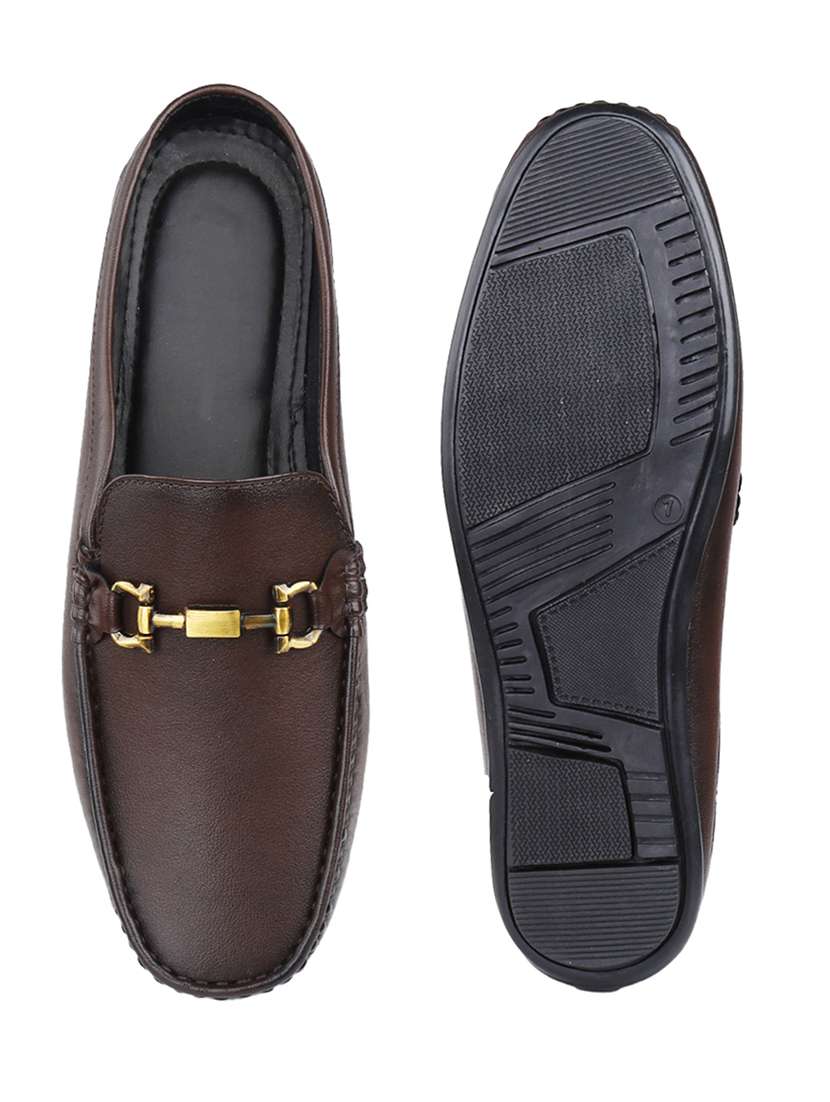 men solid slip on horsebit loafer - 22356519 -  Standard Image - 5