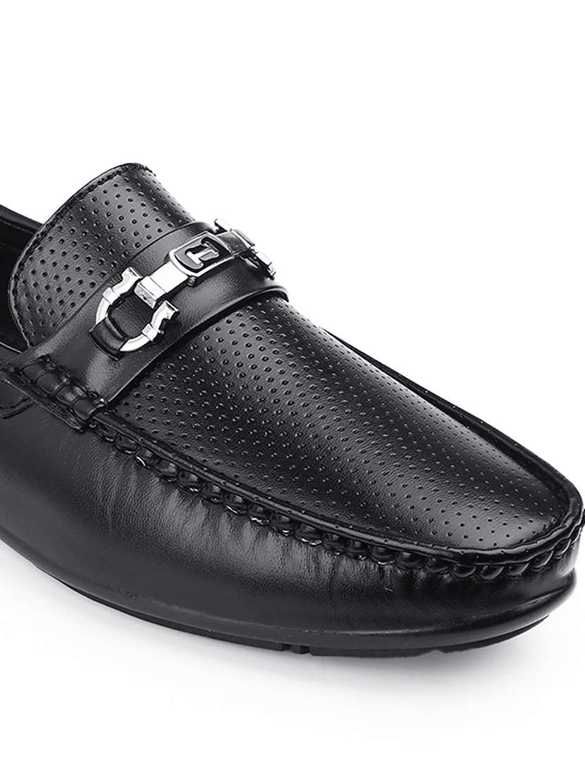 men textured slip on horsebit loafer - 22356527 -  Standard Image - 5