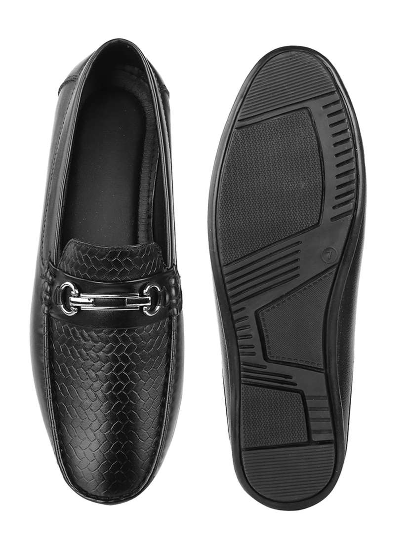 men textured slip on horsebit loafer - 22356537 -  Standard Image - 5