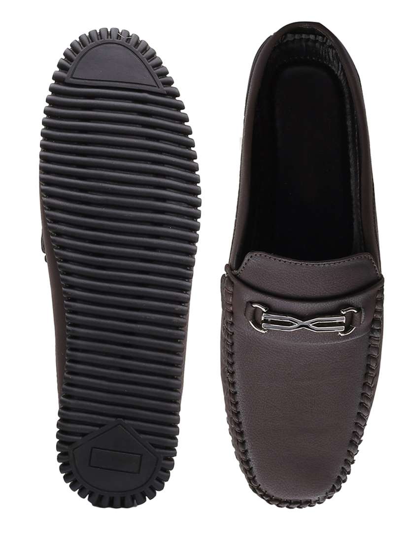 men solid slip on horsebit loafer - 22356545 -  Standard Image - 5