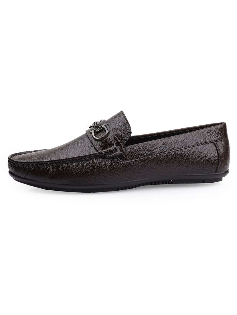 men solid slip on horsebit loafer - 22356550 -  Standard Image - 3