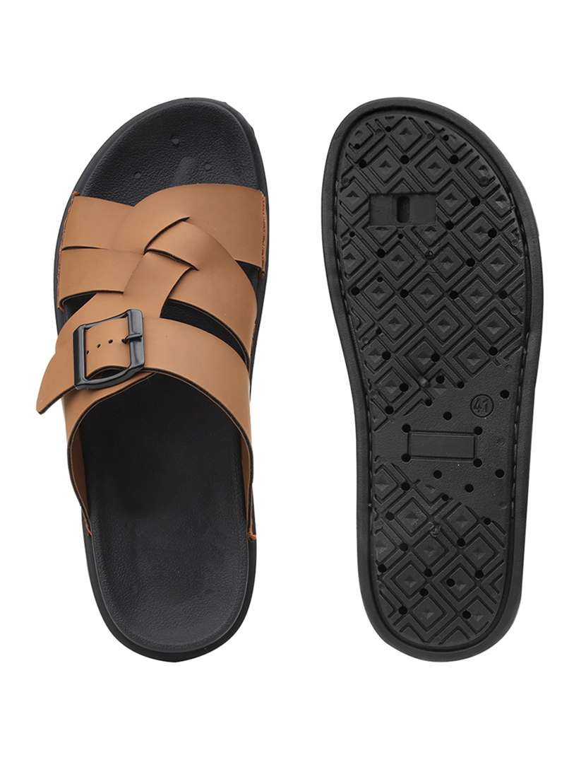 men solid slip on sandal - 22356557 -  Standard Image - 5
