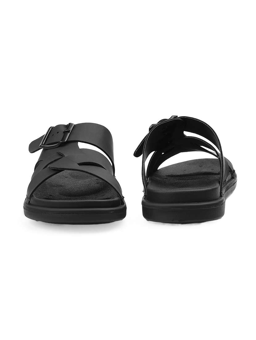 men solid slip on sandal - 22356558 -  Standard Image - 5
