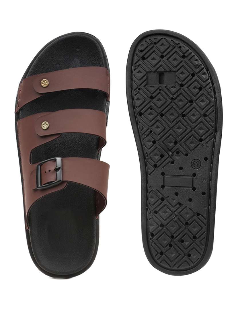 men solid slip on sandal - 22356563 -  Standard Image - 5