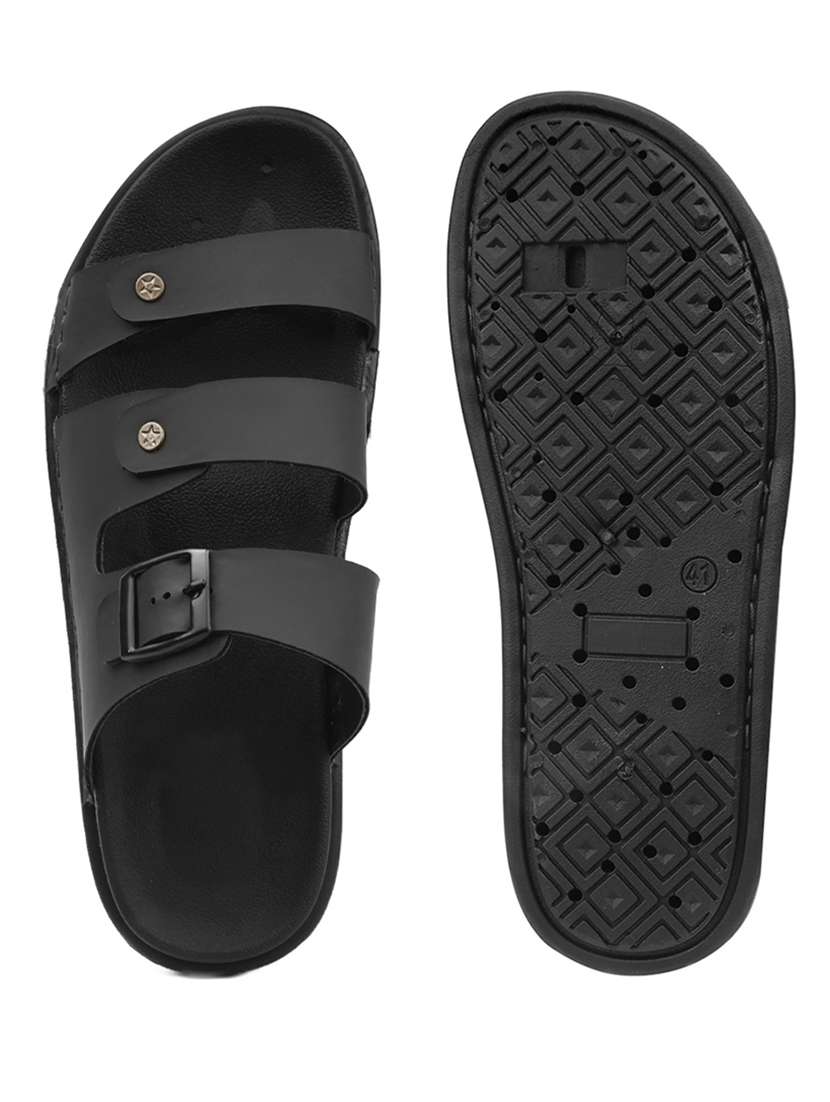 men solid slip on sandal - 22356564 -  Standard Image - 5