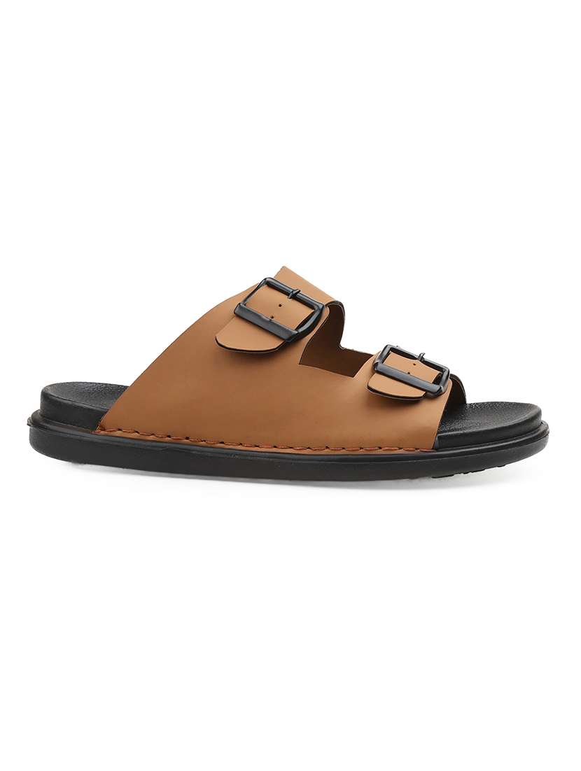 men solid slip on sandal - 22356565 -  Standard Image - 3