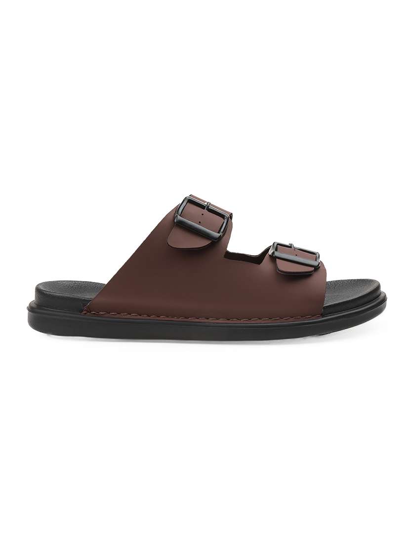men solid slip on sandal - 22356566 -  Standard Image - 3