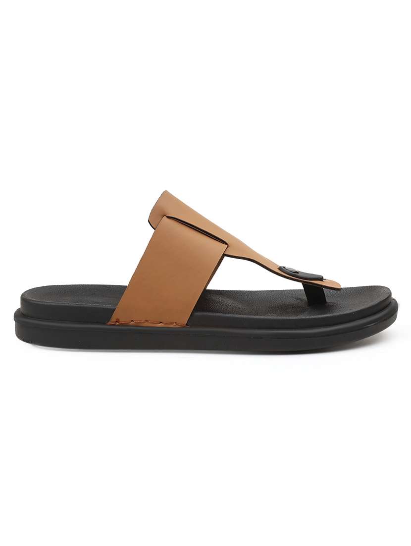 men solid toe seperator sandal - 22356569 -  Standard Image - 3