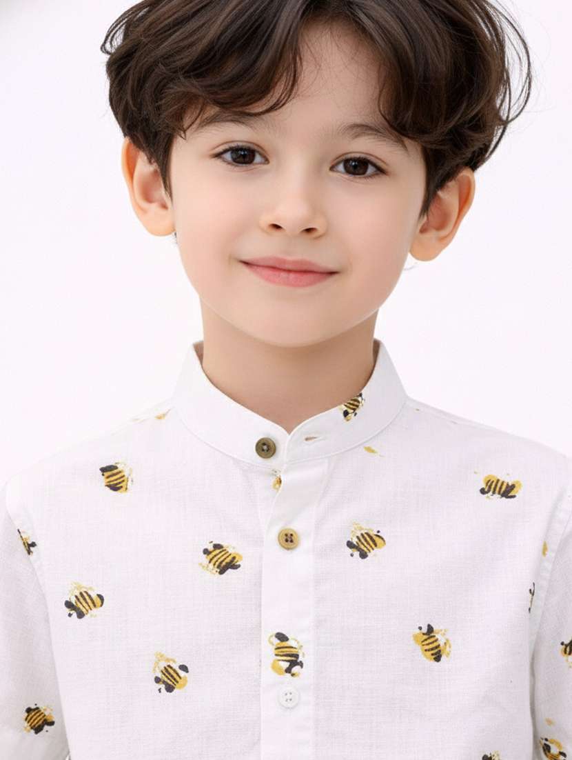 boys printed shirt and short set - 22356584 -  Standard Image - 3