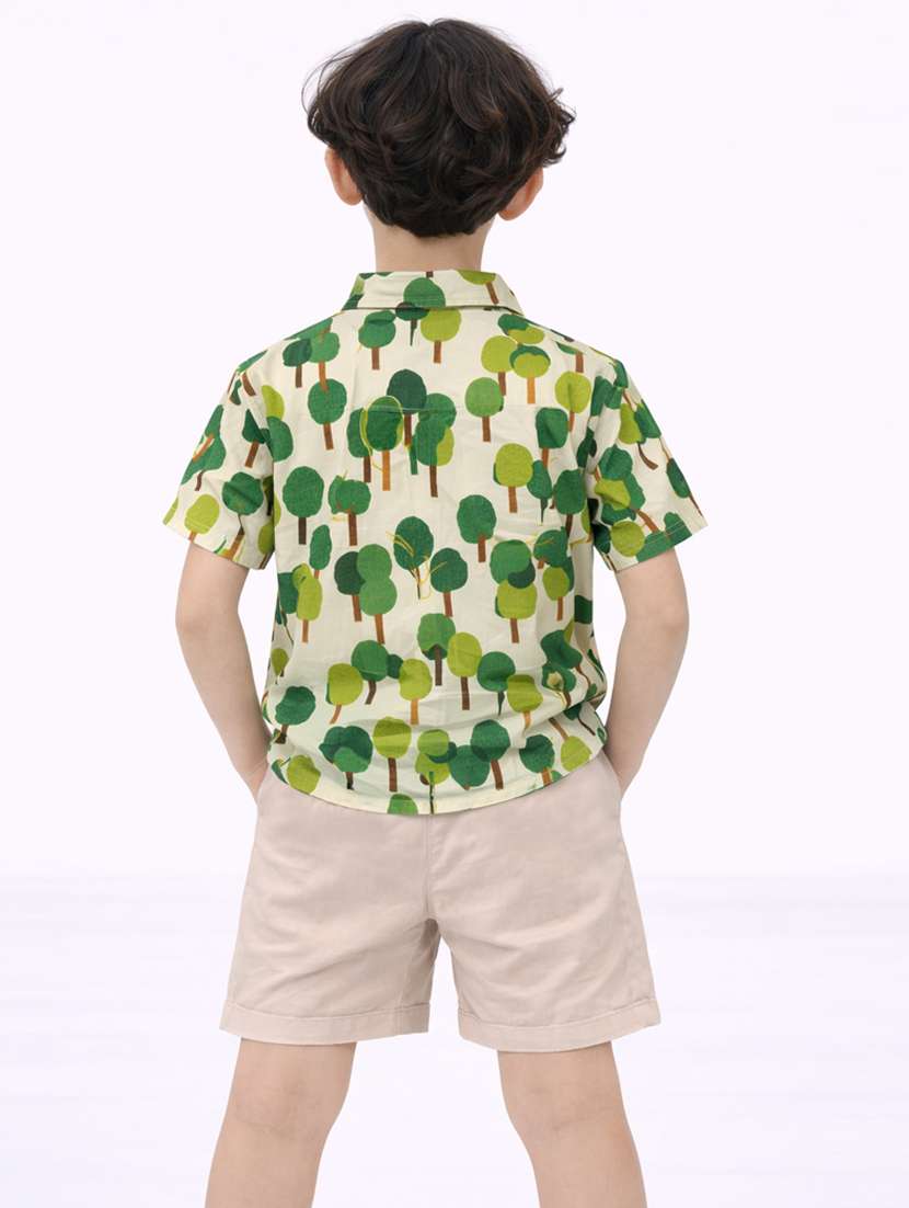 boys printed shirt and short set - 22356658 -  Standard Image - 3