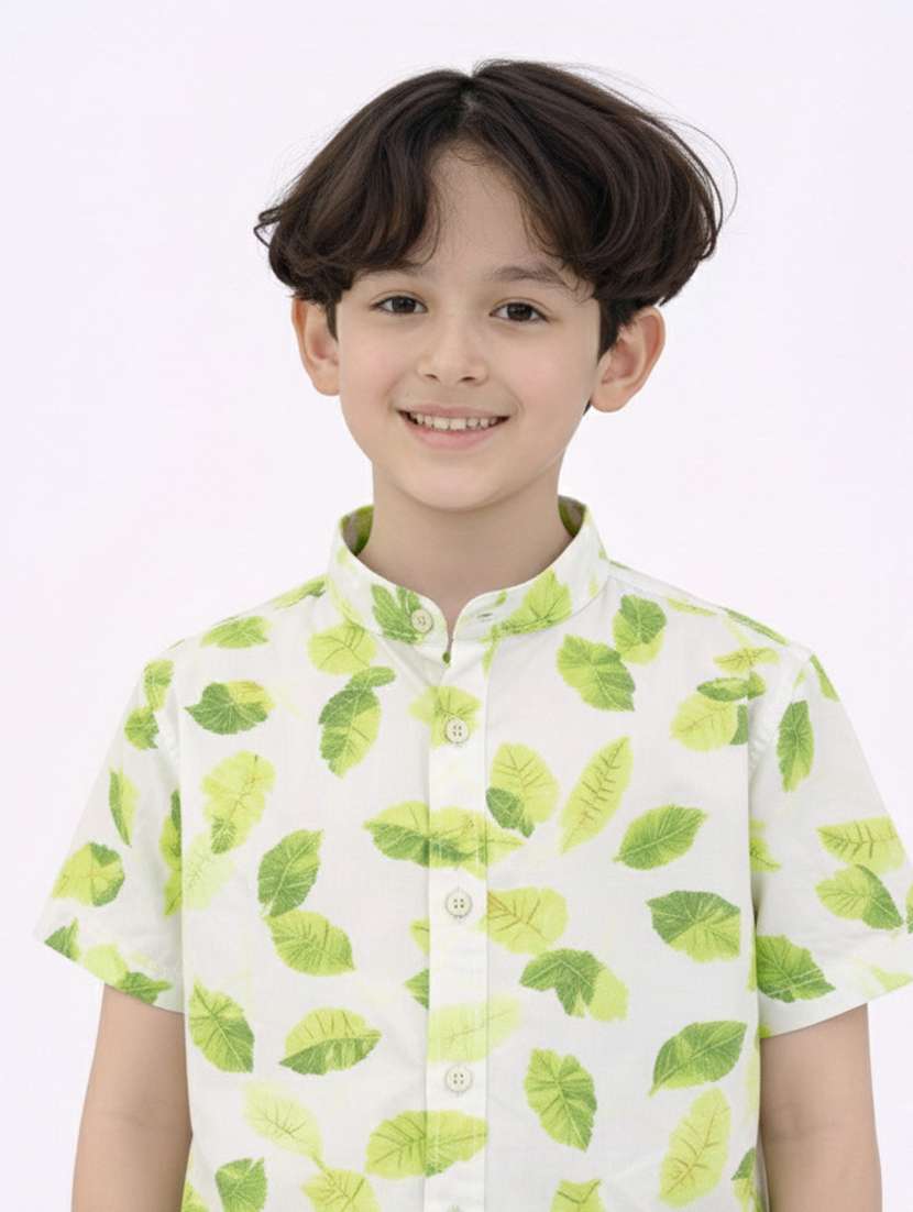 boys printed shirt and short set - 22356664 -  Standard Image - 3