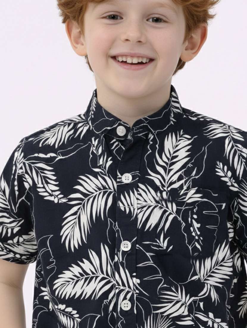 boys printed shirt and short set - 22356670 -  Standard Image - 3