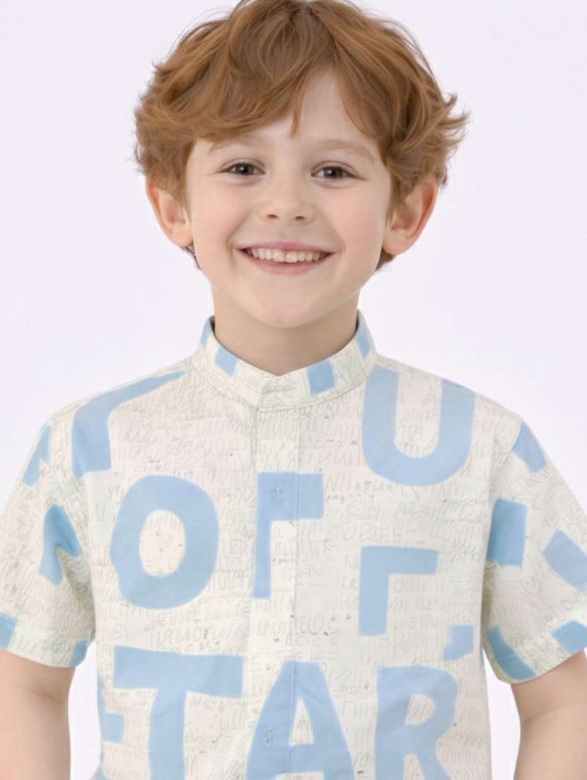 Boys Printed Shirt And Short Set - 22356681 -  Standard Image - 3