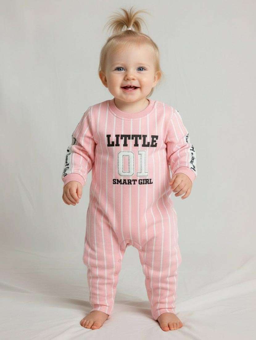 kids printed round neck onesie