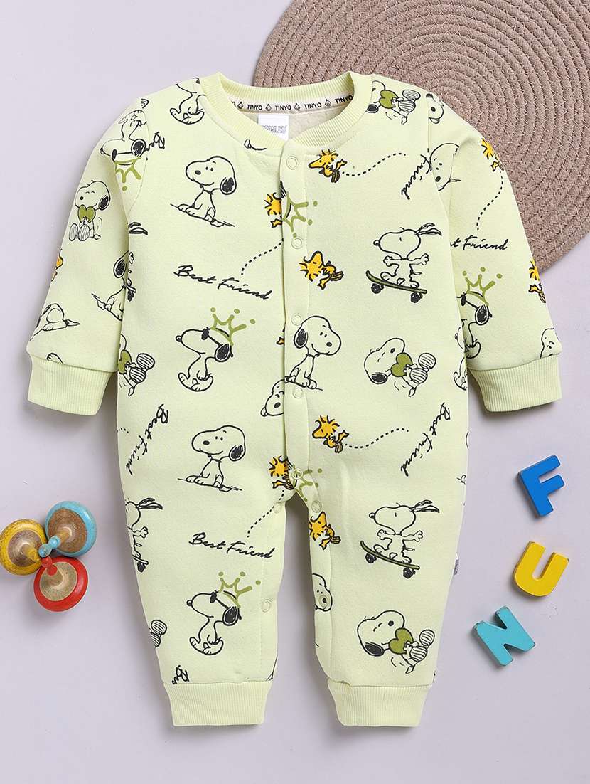 kids printed long sleeve onesies