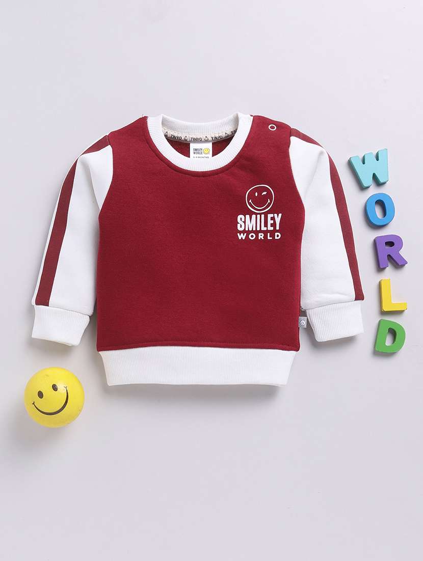 kids printed long sleeve sweatshirt