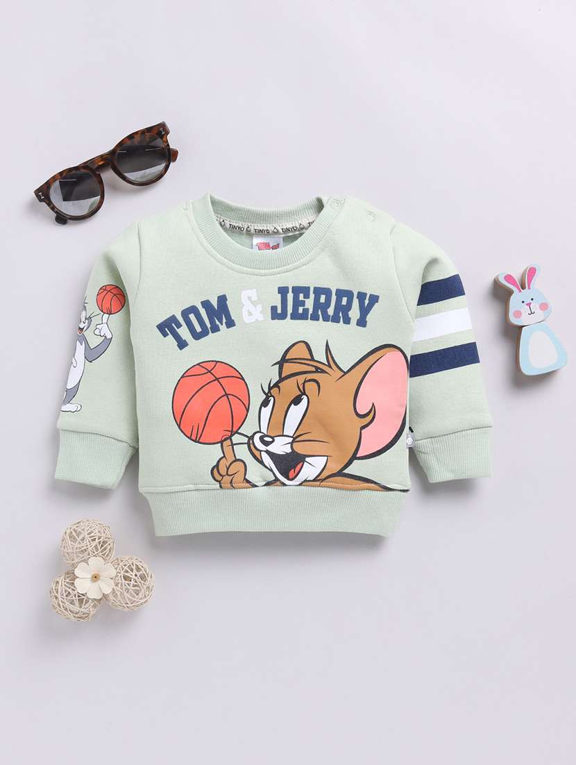 kids printed long sleeve sweatshirt