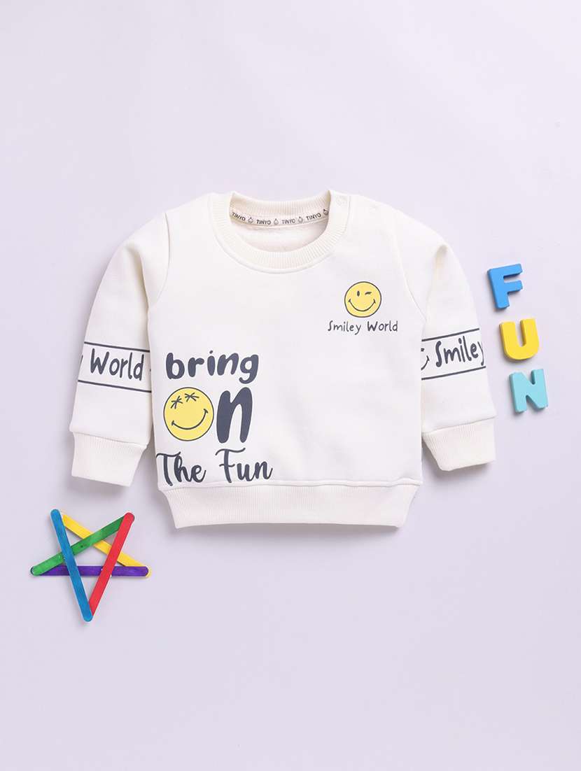 kids printed long sleeve sweatshirt