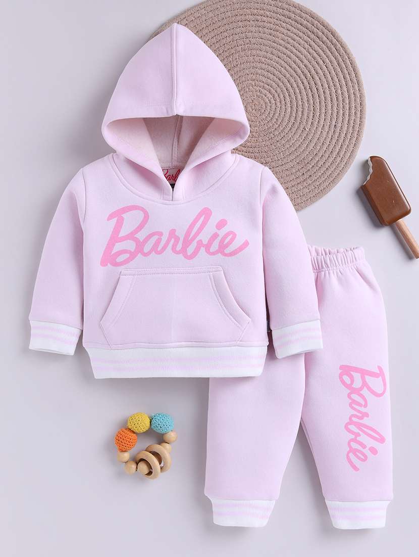 girls printed long sleeve full length set