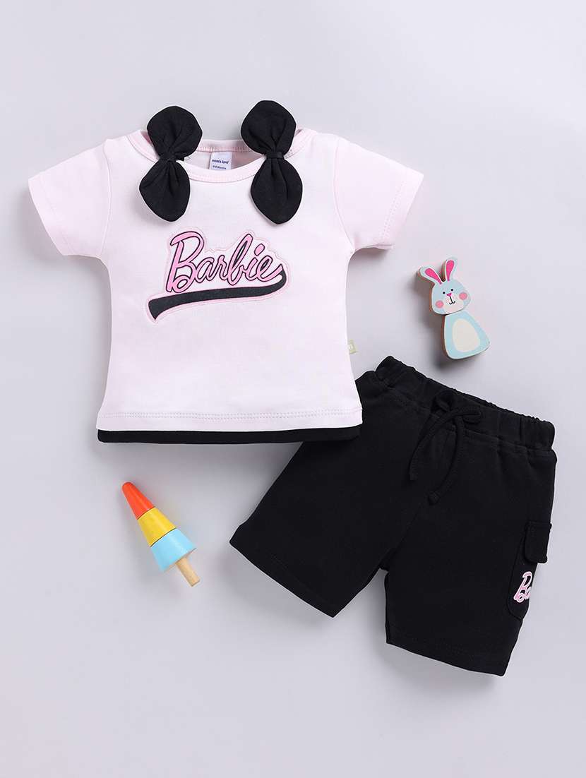 girls sprinted short sleeve top and shorts set