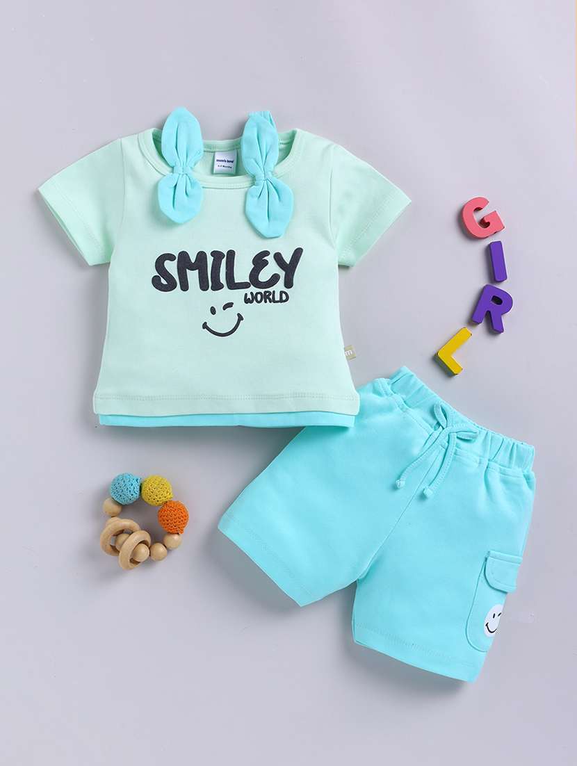 girls sprinted short sleeve top and shorts set
