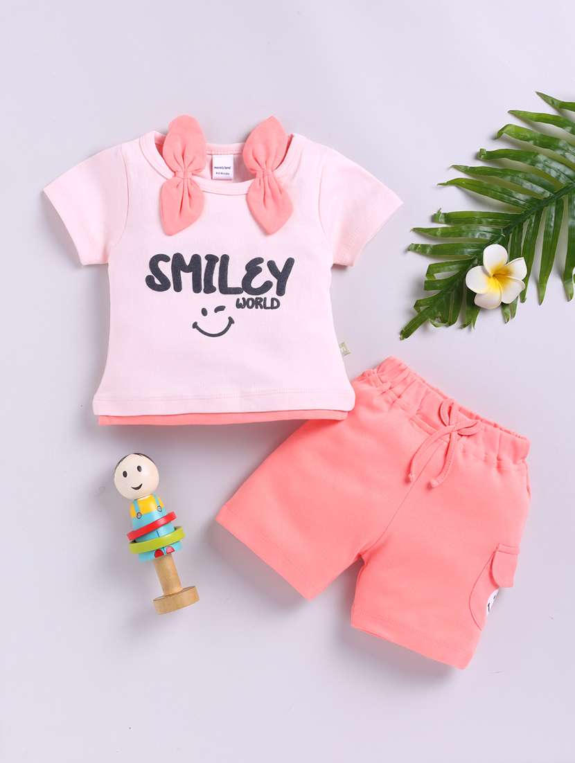 girls sprinted short sleeve top and shorts set