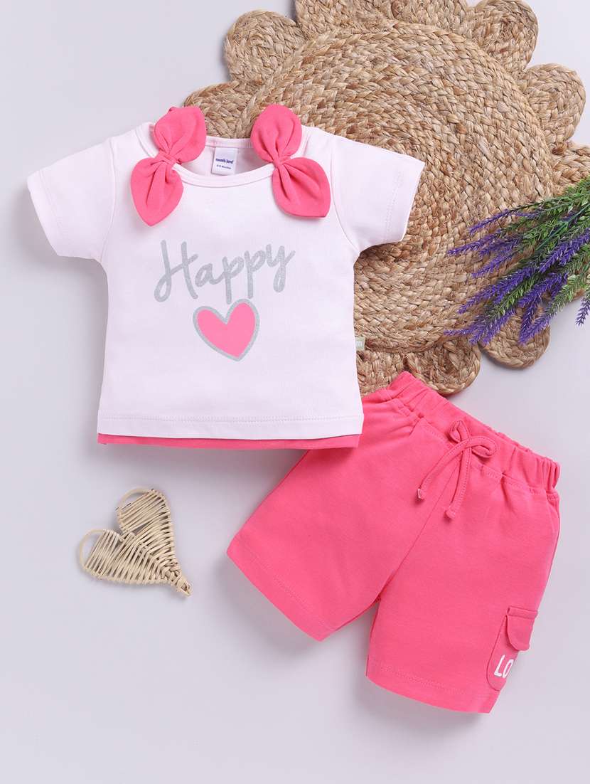 girls sprinted short sleeve top and shorts set