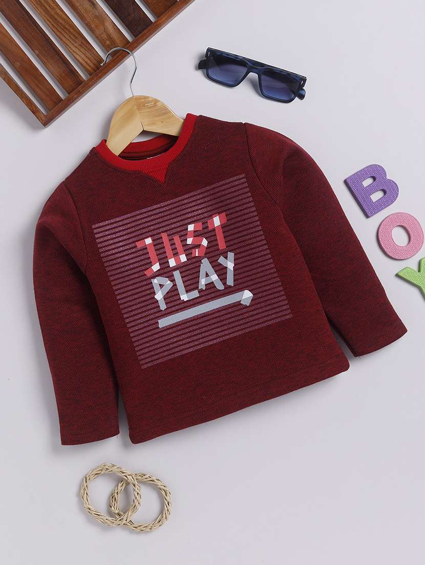 kids printed long sleeve sweatshirt