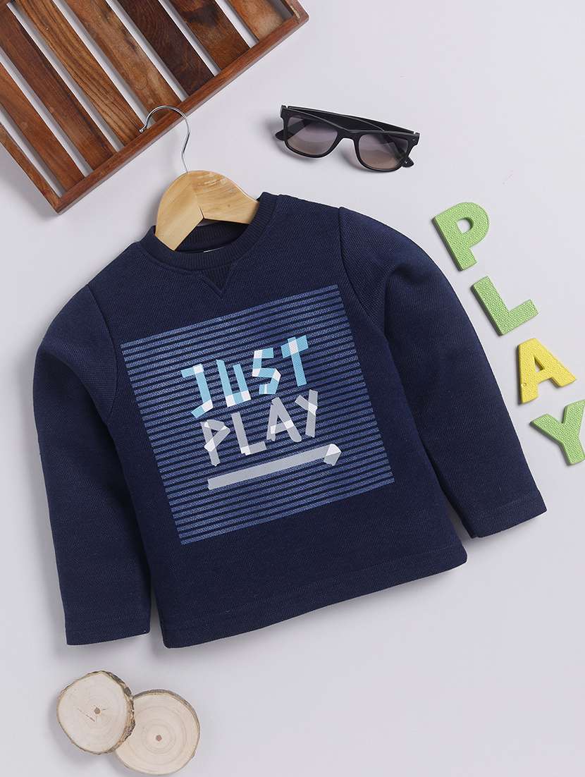 kids printed long sleeve sweatshirt