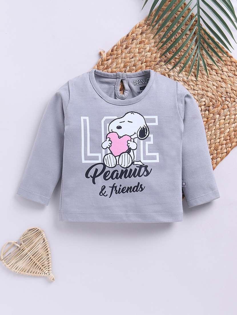 girls printed long sleeve tee