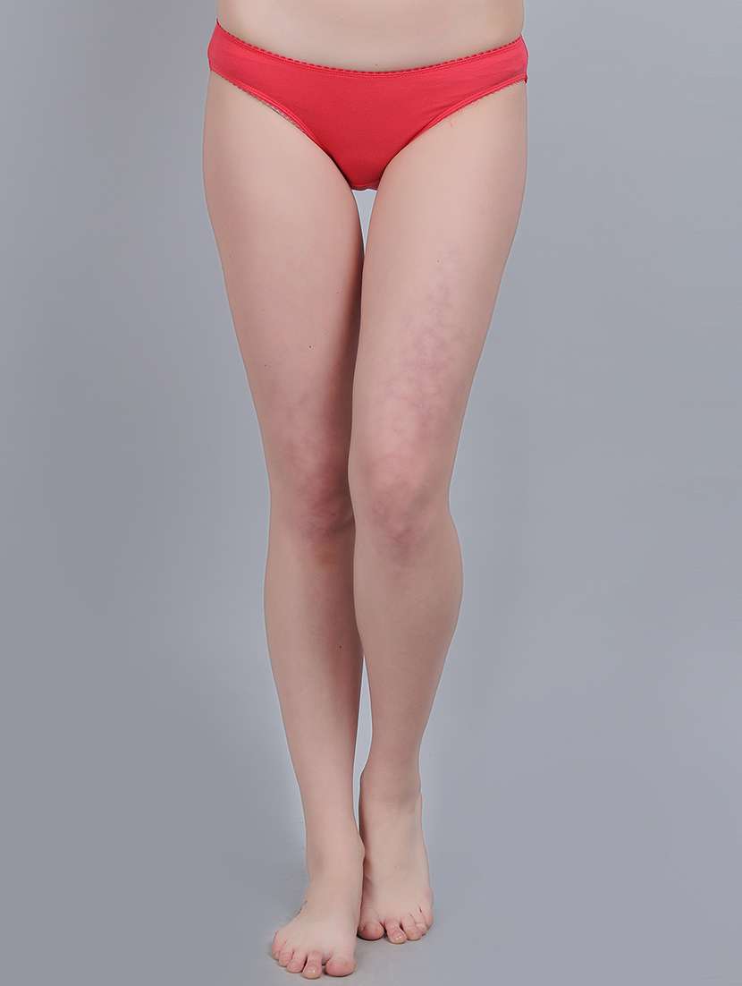 women pack of 3 solid mid rise panty - 22357001 -  Standard Image - 3
