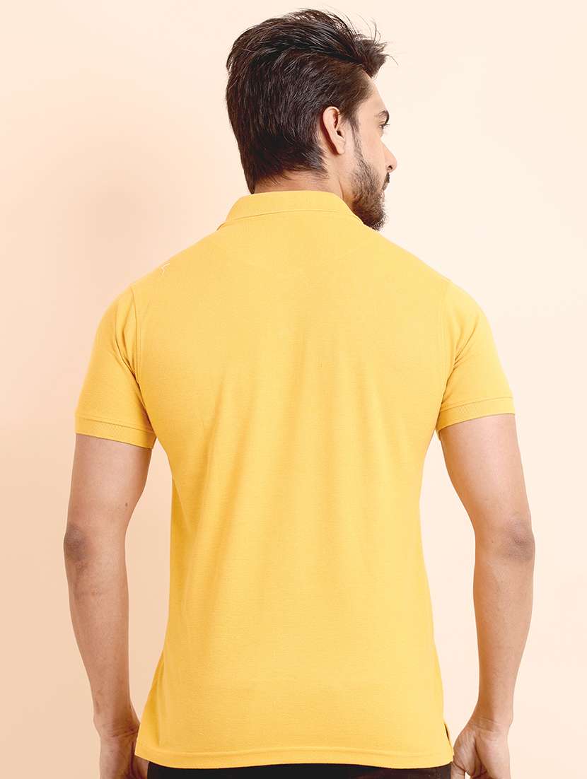 men solid short sleeve polo t-shirt - 22357007 -  Standard Image - 3