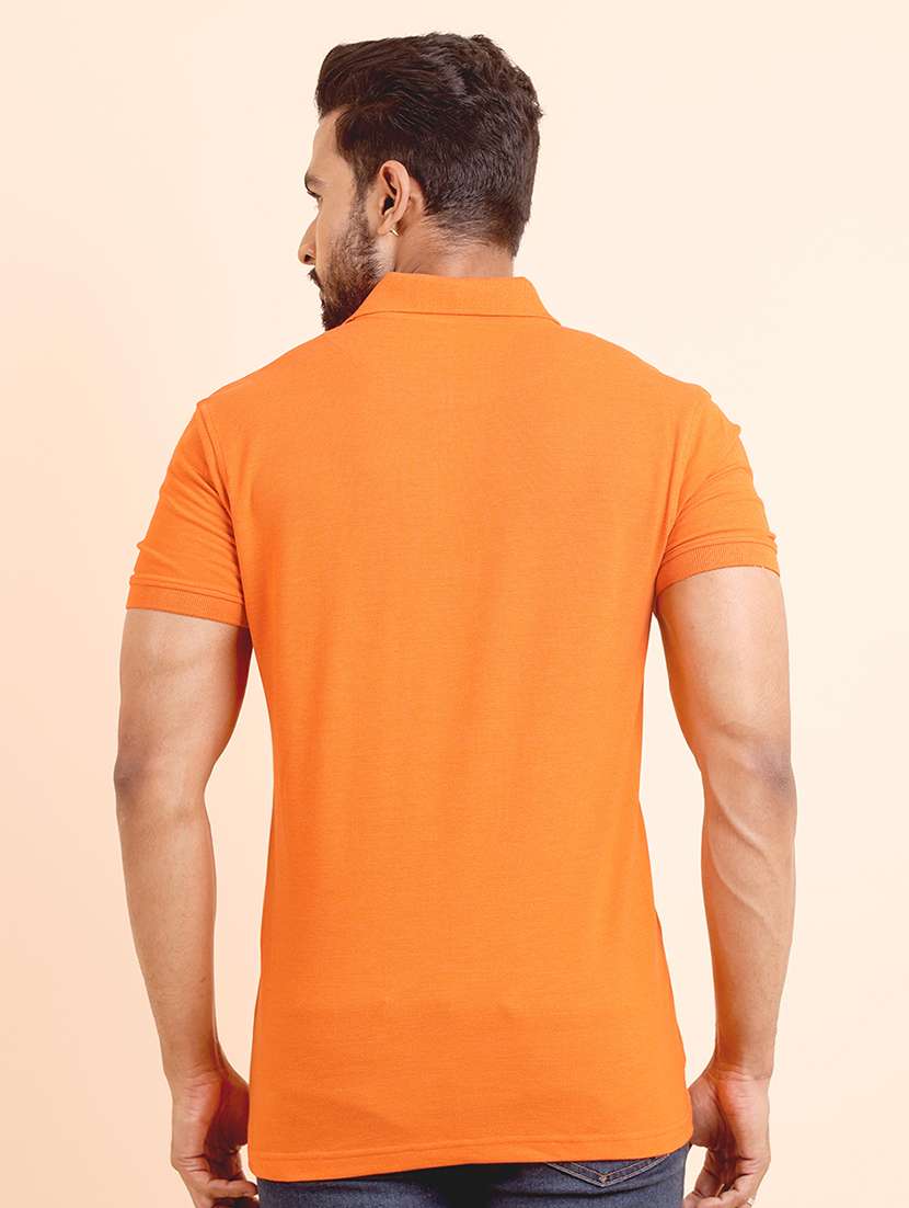 men solid short sleeve polo t-shirt - 22357010 -  Standard Image - 3