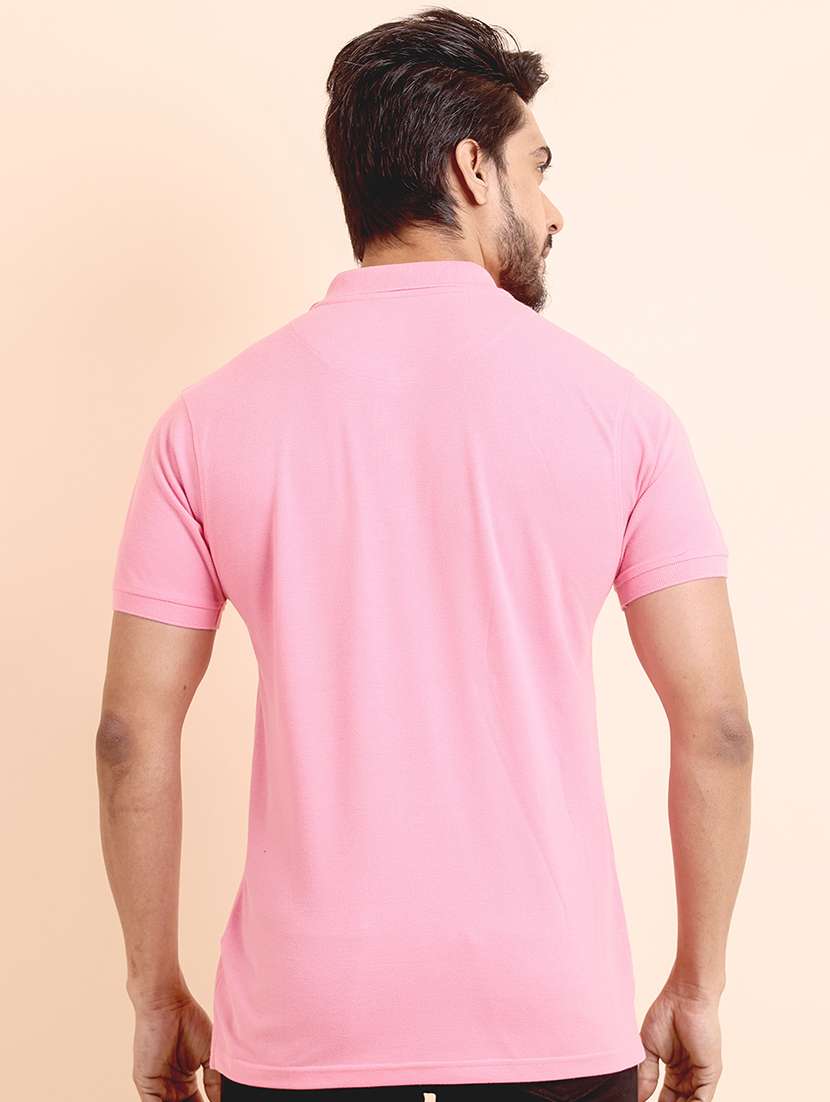 men solid short sleeve polo t-shirt - 22357014 -  Standard Image - 3