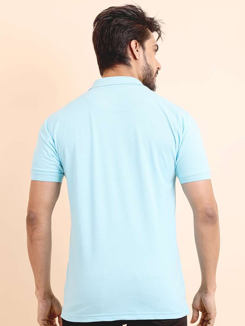 men solid short sleeve polo t-shirt - 22357027 -  Standard Image - 3