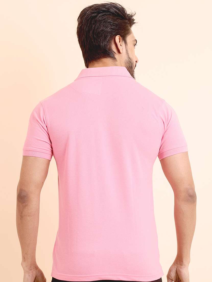 men solid short sleeve polo t-shirt - 22357028 -  Standard Image - 3