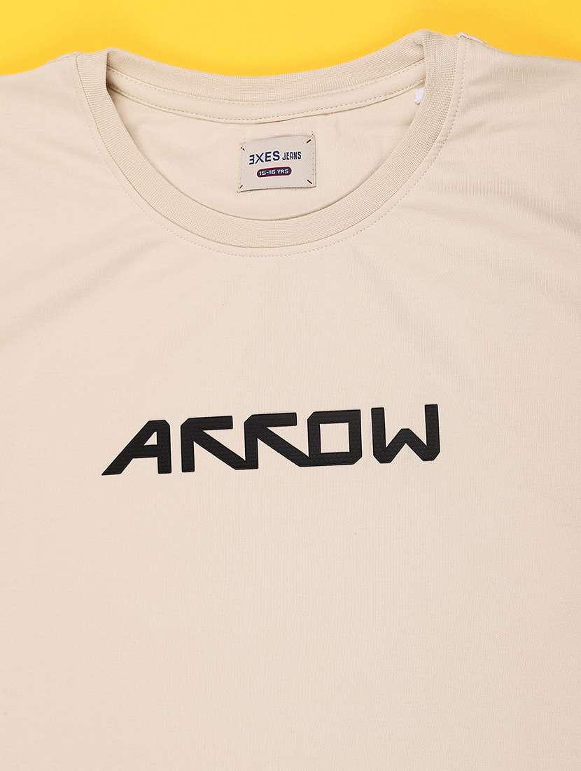 beige cotton blend tshirt - 22357066 -  Standard Image - 3