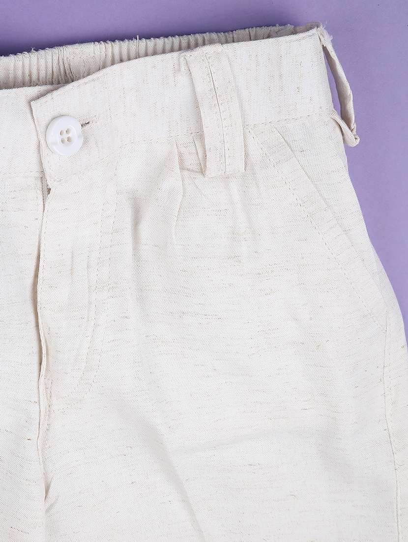 beige cotton combo infant twin set - 22357074 -  Standard Image - 5